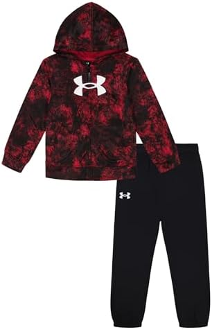 Under Armour UA PRINTED FZ Hoodie Set Red Erode Print 5