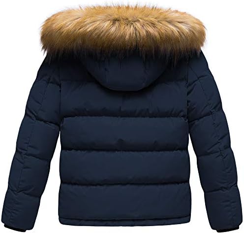 CREATMO US Boys Water Resistant Winter Coats Windbreaker Ski Jacket