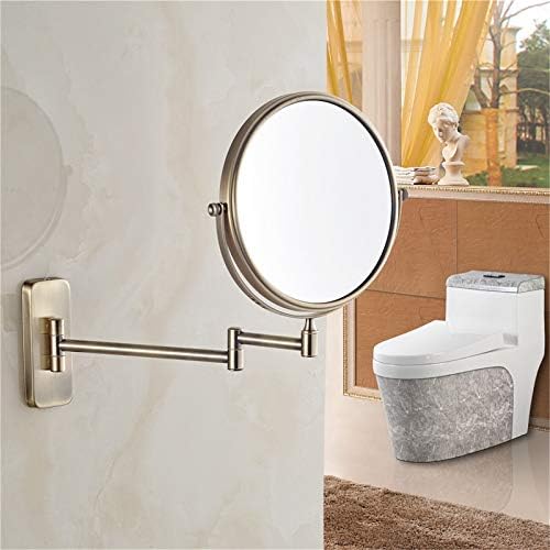 Wall-Mounted Makeup Mirror with Swivel Design