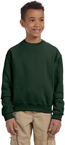 Jersey Youth NuBlend Crew Neck Sweatshirt Chocolate 562B