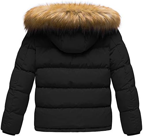 CREATMO US Boys Water Resistant Winter Coat Windbreaker Ski Jacket