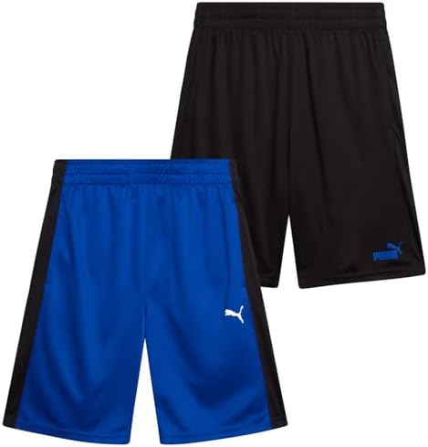 PUMA Boys 4-20 Active Basketball Shorts - 2 Pack Mesh