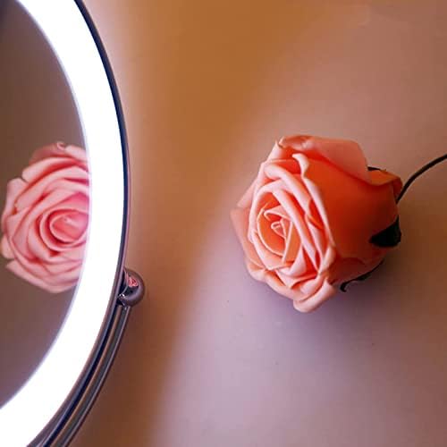 Magnifying Wall Mirror with LCD Lights