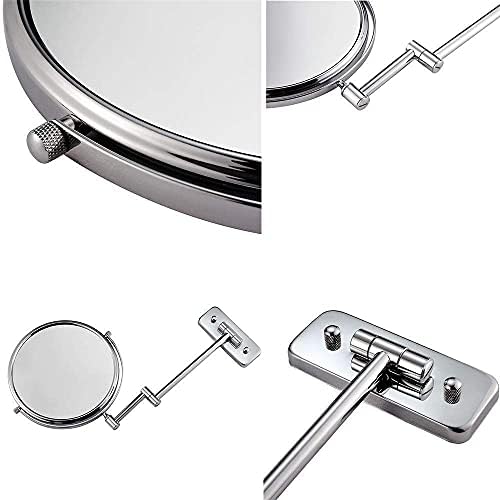 Elegant Wall-Mounted Makeup Mirror with Multiple Magnifications
