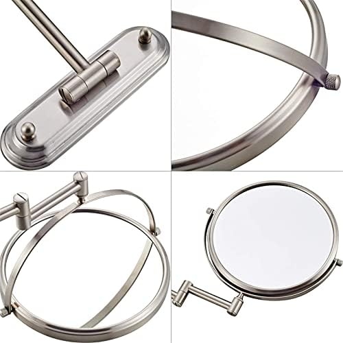wall-mounted makeup mirror with magnifying function