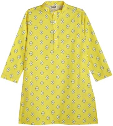 Curious Little Boys Ethnic Kurta Pyjama Set Perfect for Festive Occasions