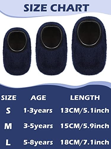 SATINIOR 4-Pair Kids Non-Slip Socks for Boys
