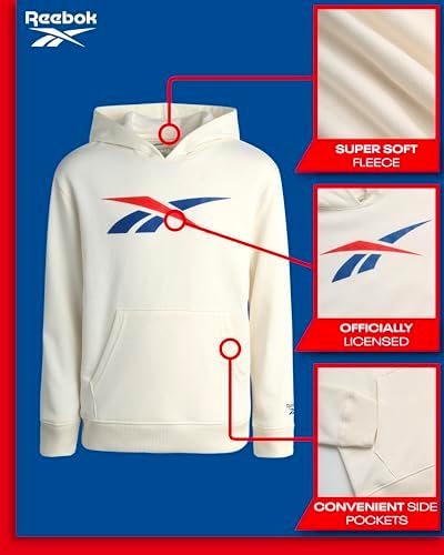 Reebok Boys Sweatshirt Fleece Hoodie Active