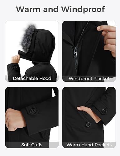 Wantdo Boys Winter Jacket waterproof puffer