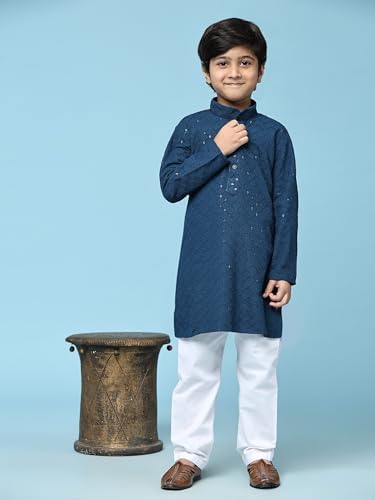 Boys Cotton Kurta Set Indian Traditional Wear
