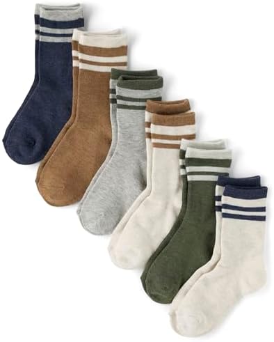 The Childrens Place Boys Crew Socks Variety Pack