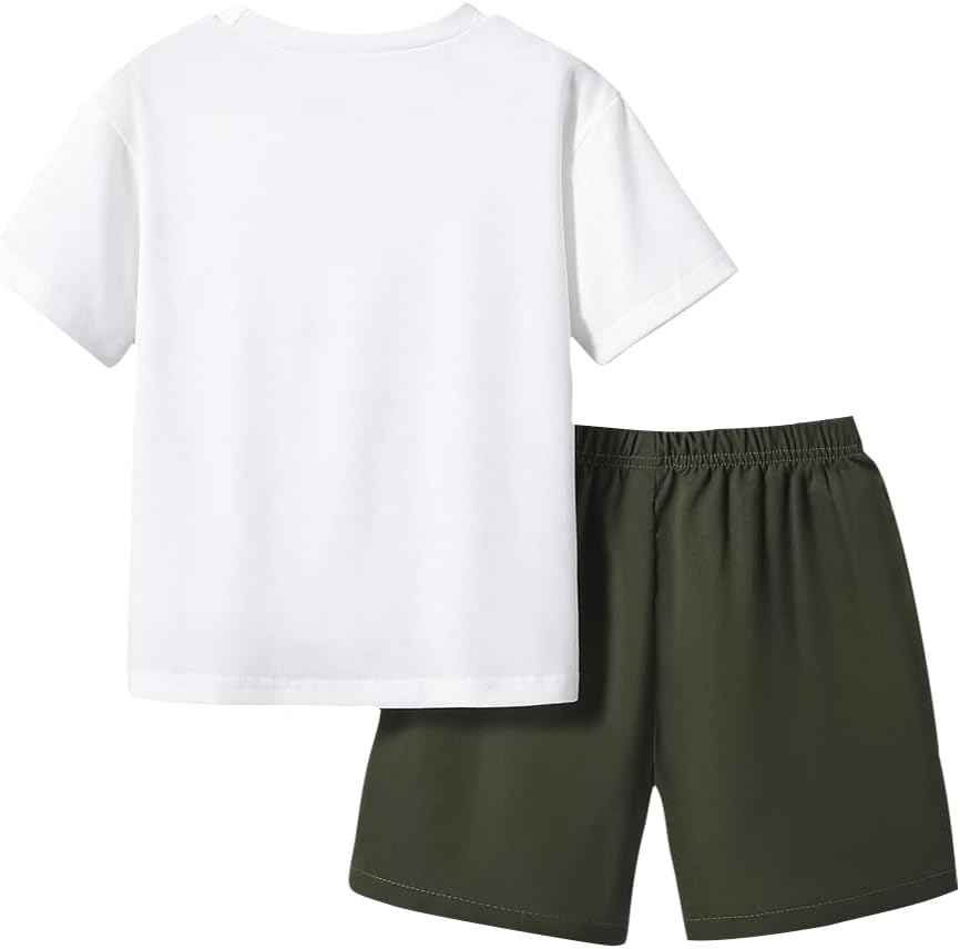 Toddler Boy Letter Print Outfit Set