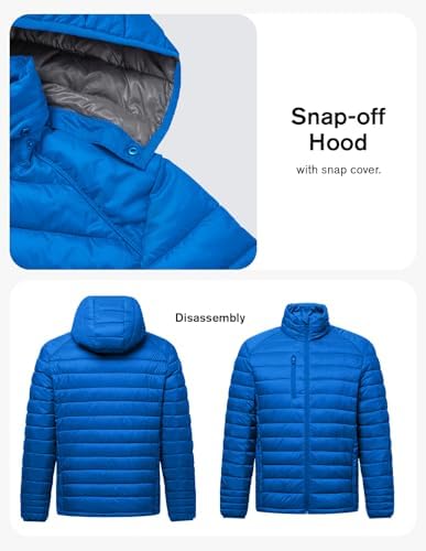 Weather-Resistant Puffer Jacket Lightweight Warm Easy to Carry