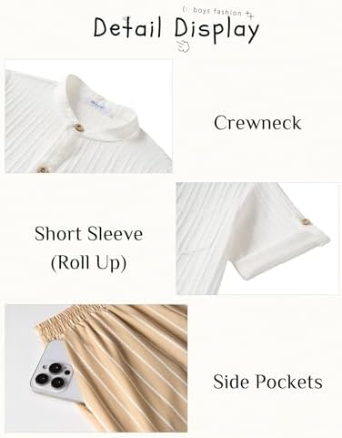 Arshiner Boys 2-Piece Beach Outfit