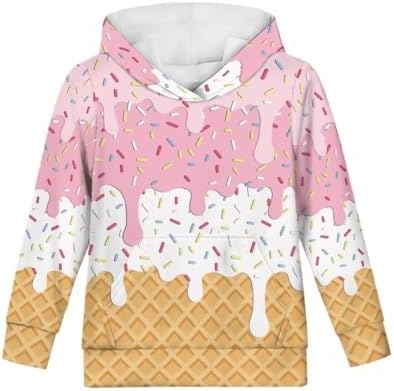Comfortable Kids Trendy Modifier Pullover Hoodie for Fall andWinter