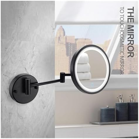 TYCQFCL Lighted Makeup Mirror Rotable Extendable