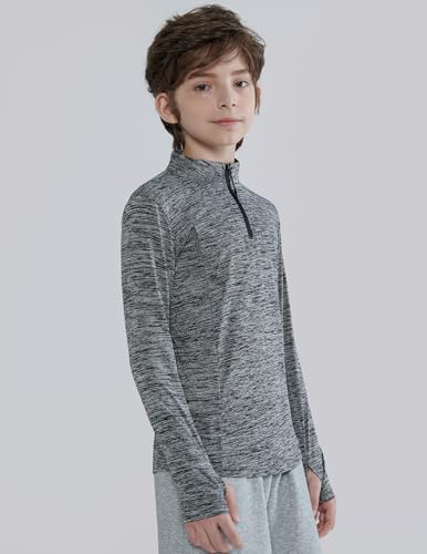 3-Piece Boys Athletic Quarter Zip Pullover Shirts