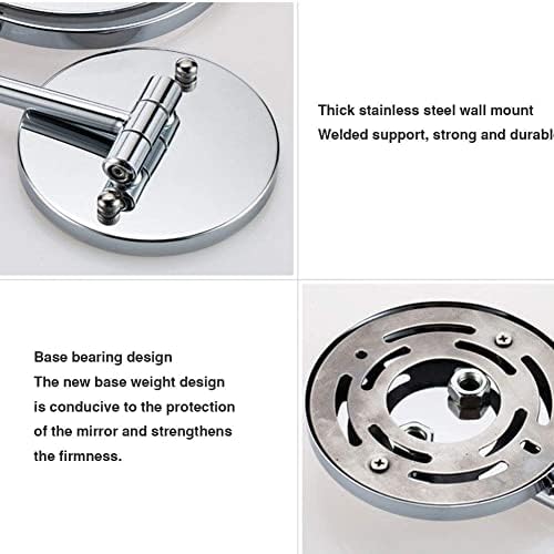 FUDGIO 3X Magnifying Vanity Mirror with Swivel for Shaving Makeup