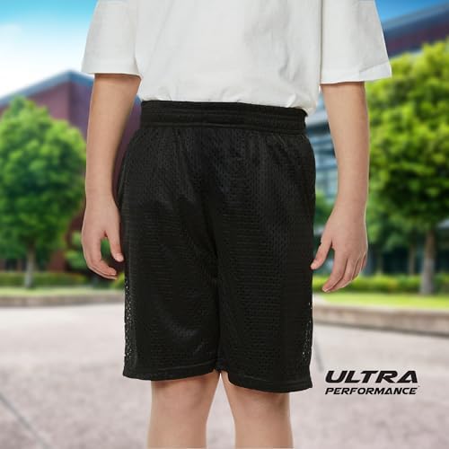 3-Piece Ultra Performance Mesh Basketball Shorts for Boys