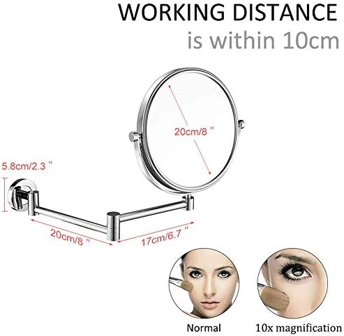 Sturdy Adjustable Makeup Mirror for Bathroom