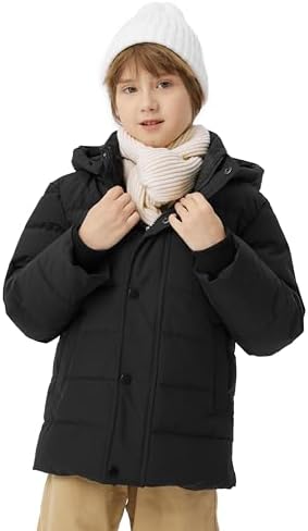 WANTDO Boys Waterproof Puffer Jacket with Hood - Stay warm dry all season long