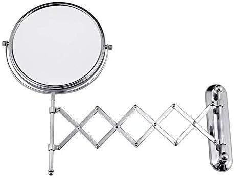 FUDGIO Wall-Mounted Vanity Mirror 360-Degree Rotation 3X5X Magnification