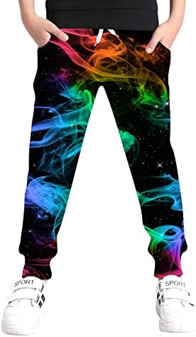 UNICOMIDEA Funny Joggers for Boys Girls Sweatpants with Drawstring