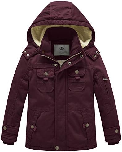 WenVen Boys Winter Sherpa jacket - Warm Insulated