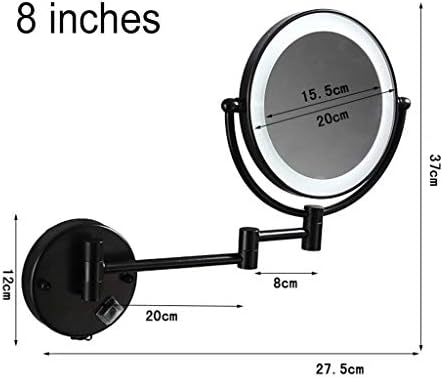 FUDGIO Makeup Mirror 3x Magnification with Light