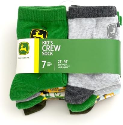 Non-Slip Grip Crew Socks for Toddler to Little Kids