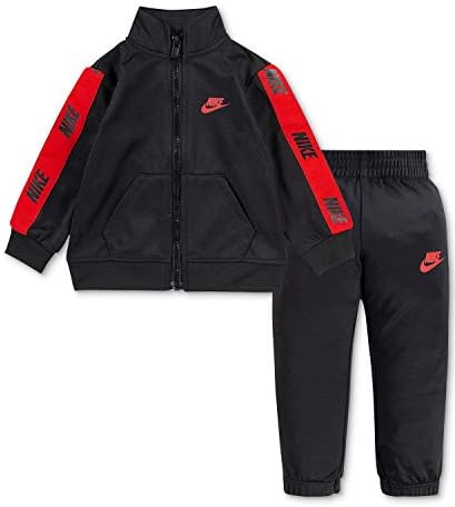 Nike Kids Track Set - Logo Taping Jacket Pants 2T Black