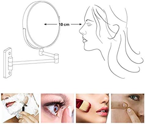 Wall-Mounted Dual-Sided 8-inch Makeup Mirror