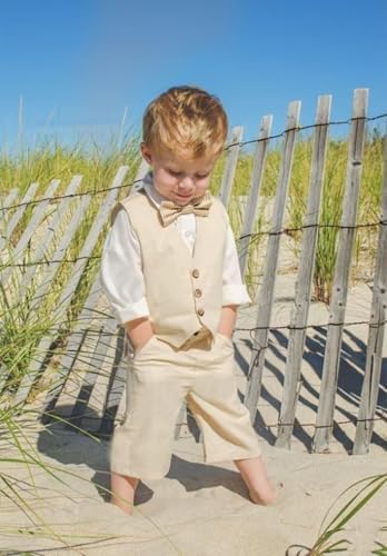 2-Piece Slim Fit Boys Linen Summe