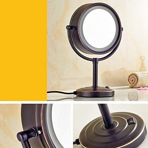 FUDGIO Wall-Mounted Vanity Mirror with LED 3x Magnification Durable