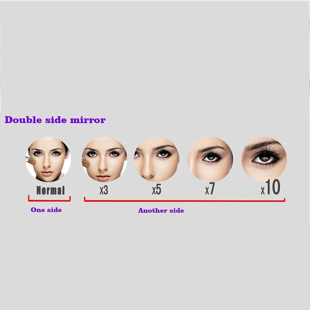 DEIHGE Double-Sided Adjustable Makeup Mirror with Magnification