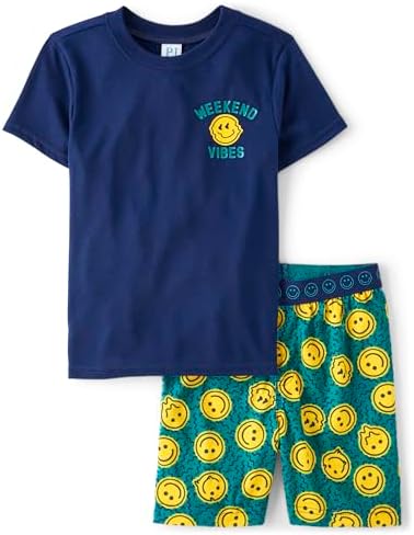 The Childrens Place Boys Pajama Set - Comfortable Top Shorts