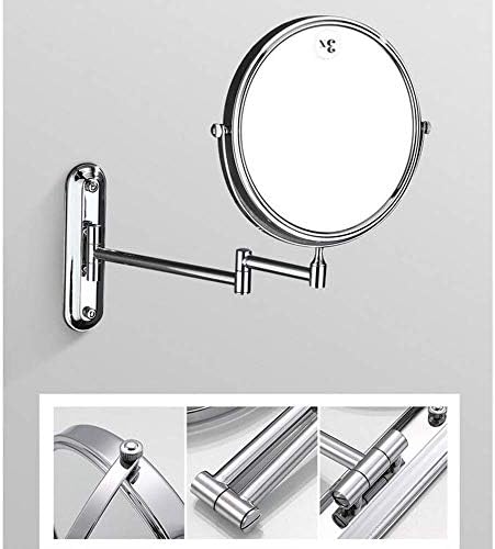 FUDGIO 3X Magnification Round Makeup Mirror with 360 Rotating Double Sided 1