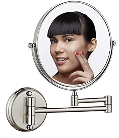 Pure nude double-sided vanity mirror for makeup and shaving