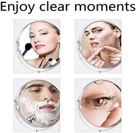 LCARY Two-Sided Wall Mounted Makeup Mirror 3X Magnification 360Swivel Extendable Black