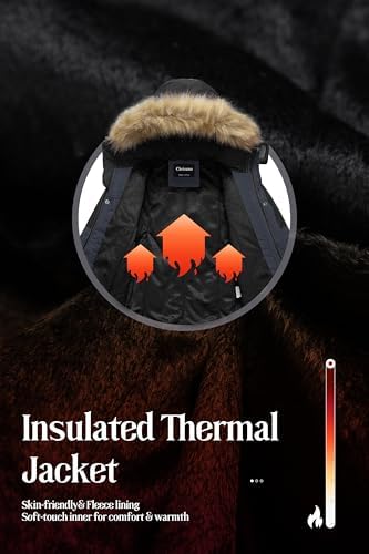 Chrisuno Kids Med-length Parka Winter Jacket waterproof insulating and stylish