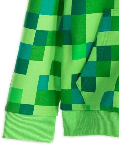 Minecraft Licensee Hoodie for Boys Black Creepers Design