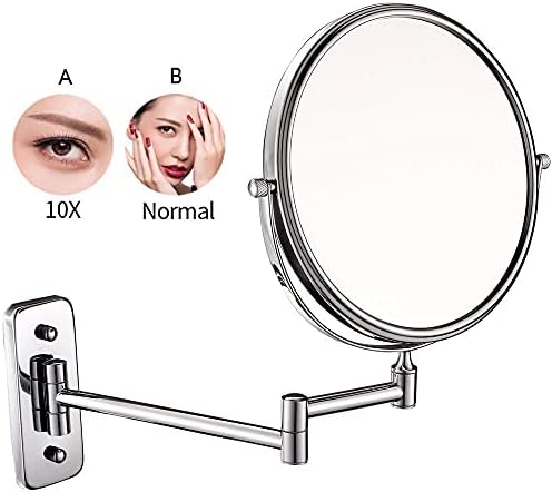 Elegant Wall-Mounted Makeup Mirror with Multiple Magnifications