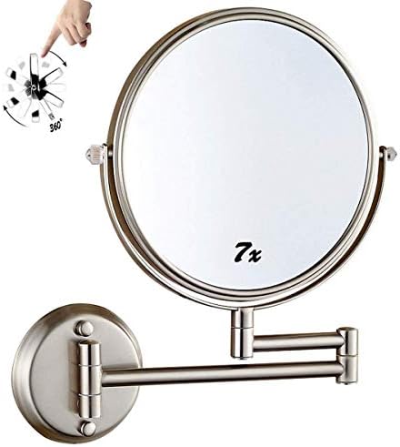 Wall-Mounted 360-Degree Makeup Mirror
