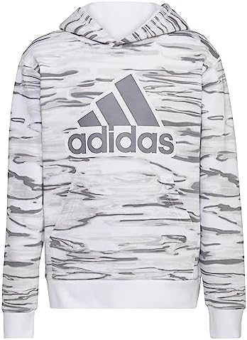 Adidas Camo Print Long Sleeve Hoodie Boys Comfort Style