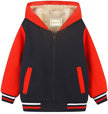 Bumeex Kids Sherpa Fleece Lined Jacket Warm Comfortable