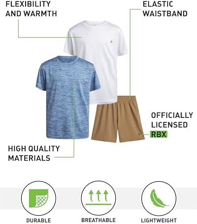 RBX Boys 3-Piece Active Activewear Set Performance and Style