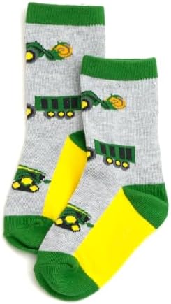 Non-Slip Grip Crew Socks for Toddler to Little Kids
