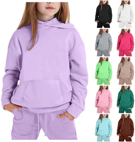 Unisex Kids Long Sleeve 2 Piece Tracksuit Set 1