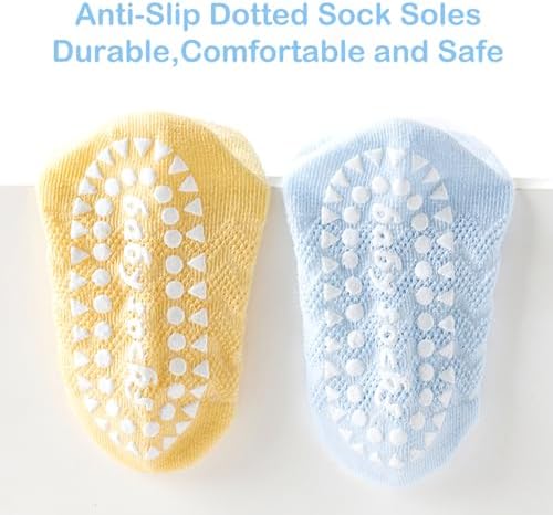 5-Piece Non-Slip Animal Socks for Kids