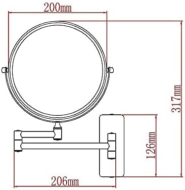 Elegant Wall-Mounted Makeup Mirror with Multiple Magnifications